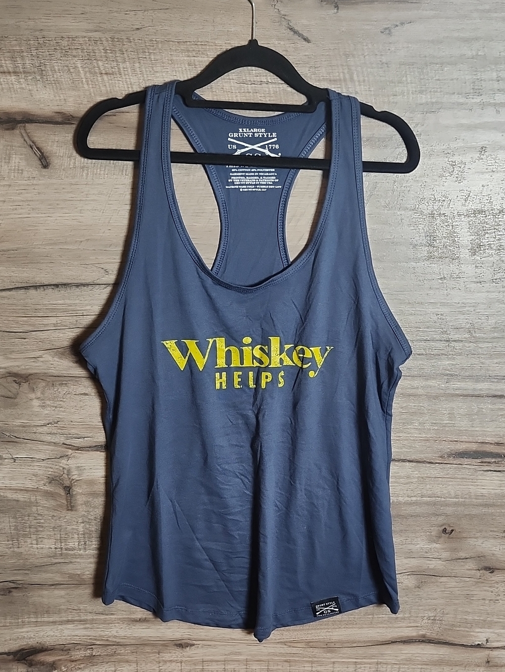 Grunt Style Whiskey Helps Tank In Blue NWOT